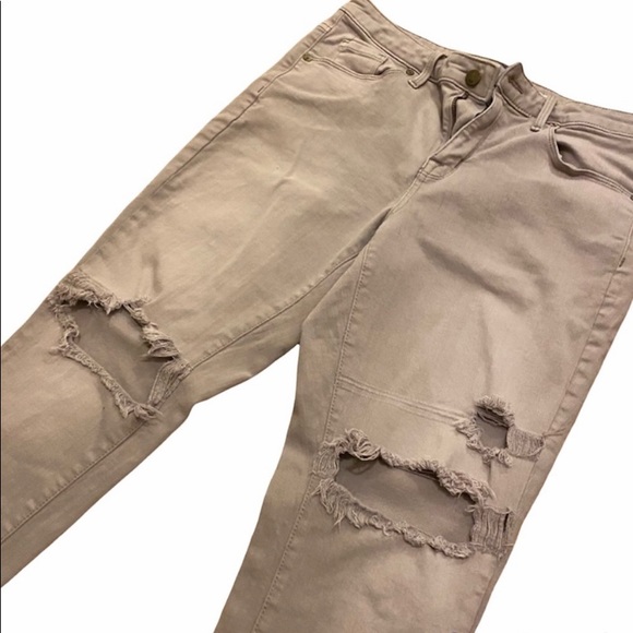 Mossimo distressed skinny jeans, size 10. - Picture 3 of 4